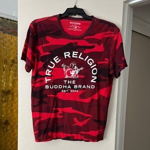 True Religion Red Camouflage Men's Shirt